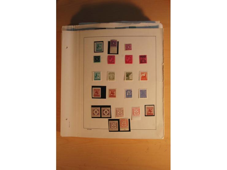 1945/49, sehr umfangreiche, ungebrauchte/postfrische und gestempelte Sammlung inkl. einiger Lokalausgaben mit vielen Farben, 