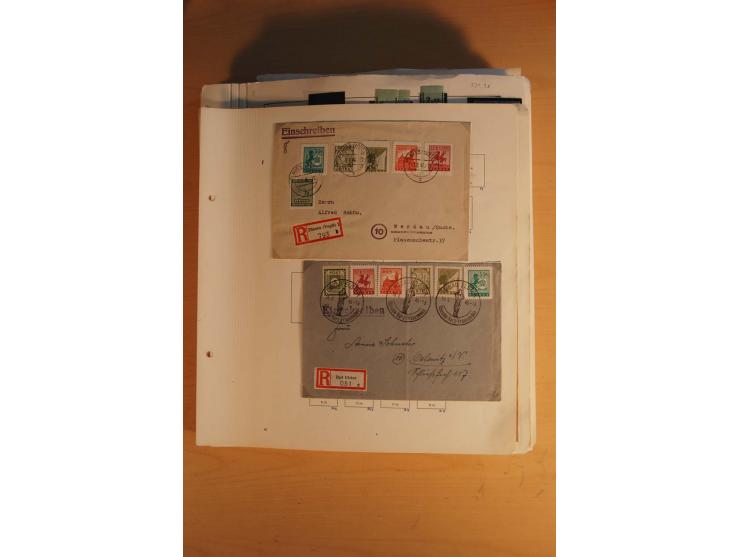 1945/49, sehr umfangreiche, ungebrauchte/postfrische und gestempelte Sammlung inkl. einiger Lokalausgaben mit vielen Farben, 