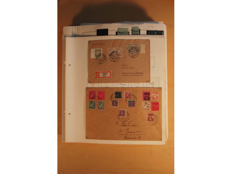 1945/49, sehr umfangreiche, ungebrauchte/postfrische und gestempelte Sammlung inkl. einiger Lokalausgaben mit vielen Farben, 