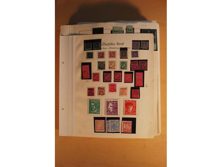 1945/49, sehr umfangreiche, ungebrauchte/postfrische und gestempelte Sammlung inkl. einiger Lokalausgaben mit vielen Farben, 