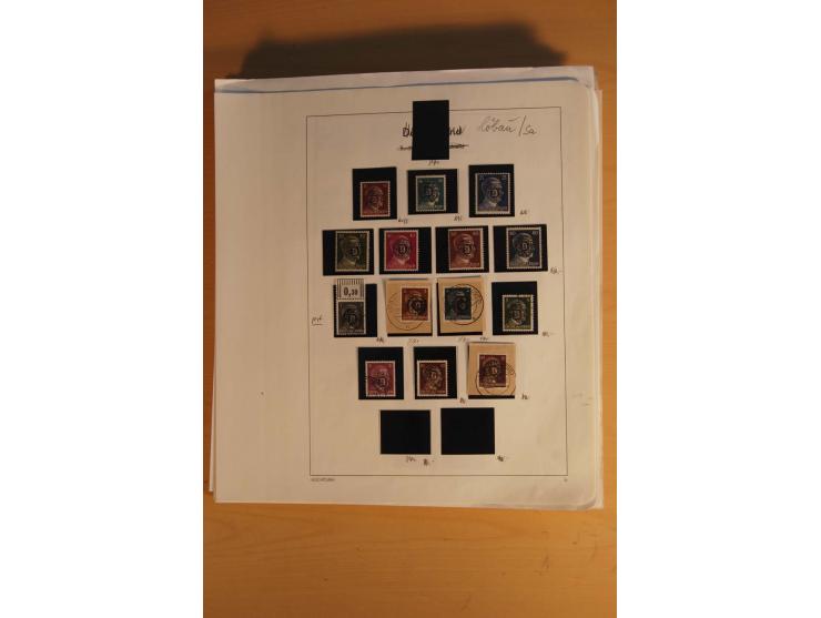 1945/49, sehr umfangreiche, ungebrauchte/postfrische und gestempelte Sammlung inkl. einiger Lokalausgaben mit vielen Farben, 