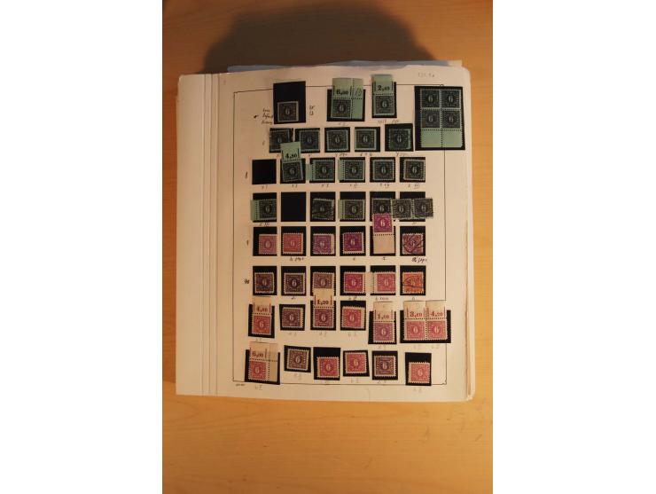 1945/49, sehr umfangreiche, ungebrauchte/postfrische und gestempelte Sammlung inkl. einiger Lokalausgaben mit vielen Farben, 