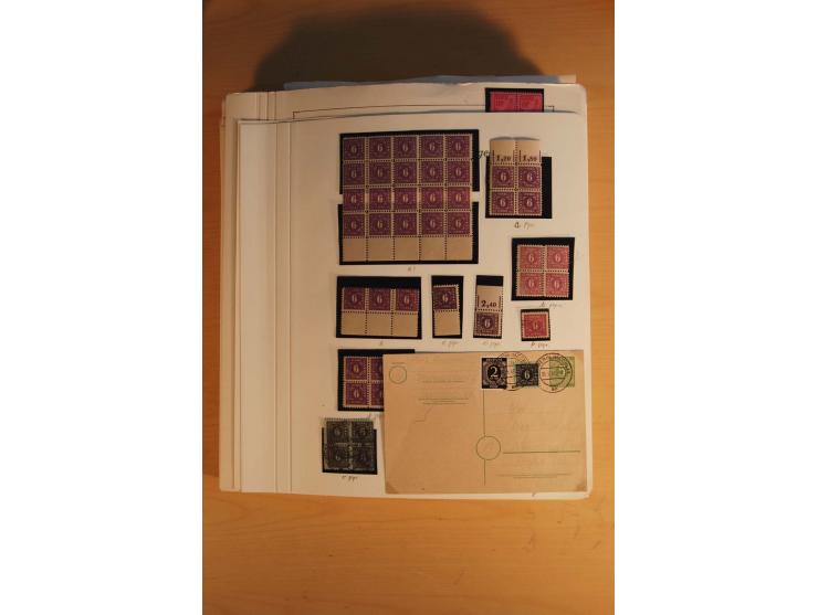 1945/49, sehr umfangreiche, ungebrauchte/postfrische und gestempelte Sammlung inkl. einiger Lokalausgaben mit vielen Farben, 