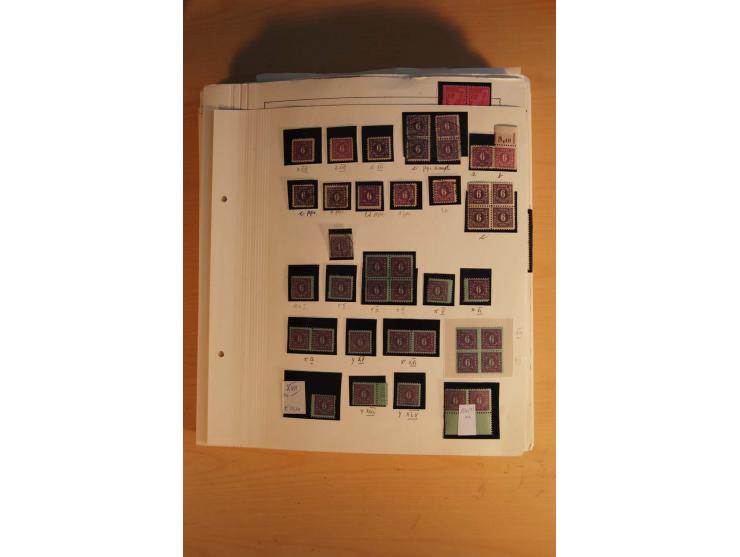 1945/49, sehr umfangreiche, ungebrauchte/postfrische und gestempelte Sammlung inkl. einiger Lokalausgaben mit vielen Farben, 