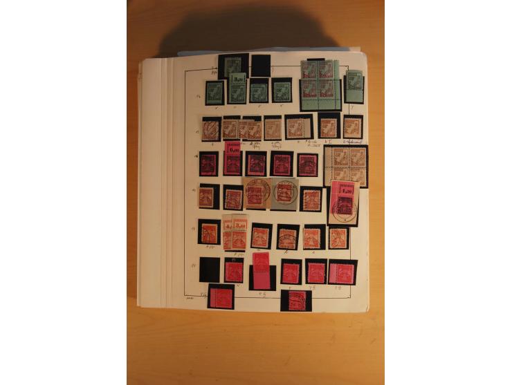 1945/49, sehr umfangreiche, ungebrauchte/postfrische und gestempelte Sammlung inkl. einiger Lokalausgaben mit vielen Farben, 