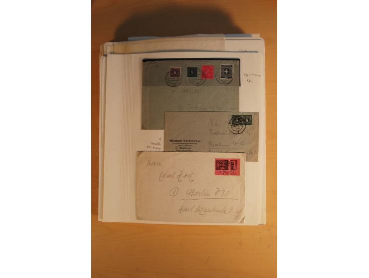 1945/49, sehr umfangreiche, ungebrauchte/postfrische und gestempelte Sammlung inkl. einiger Lokalausgaben mit vielen Farben, 