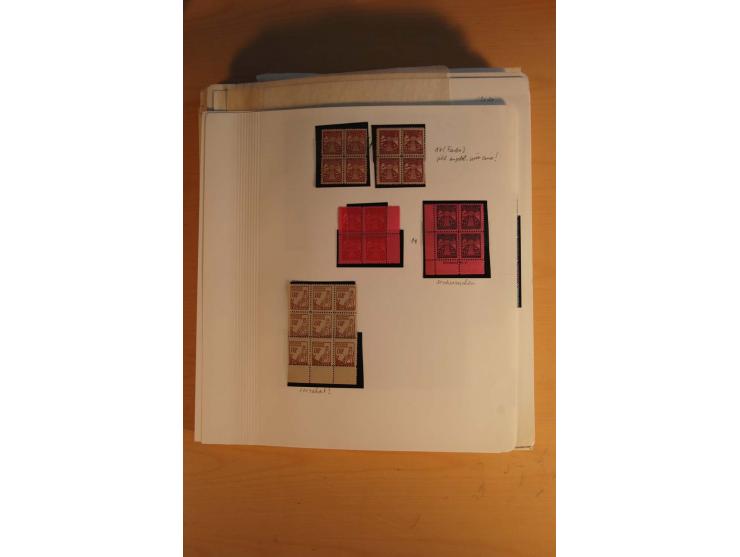 1945/49, sehr umfangreiche, ungebrauchte/postfrische und gestempelte Sammlung inkl. einiger Lokalausgaben mit vielen Farben, 