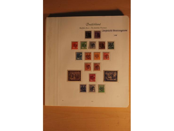 ALLEGEMEINE AUSGABE: 1948, ungebrauchte und postfrische Sammlung in den Hauptnummern komplett ab Mi.-Nr. 182, dazu etliche Be