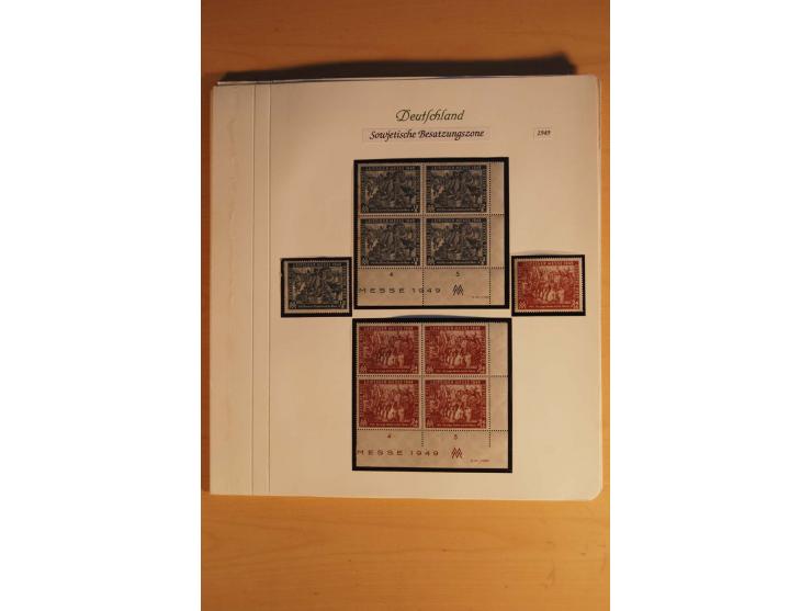 ALLEGEMEINE AUSGABE: 1948, ungebrauchte und postfrische Sammlung in den Hauptnummern komplett ab Mi.-Nr. 182, dazu etliche Be