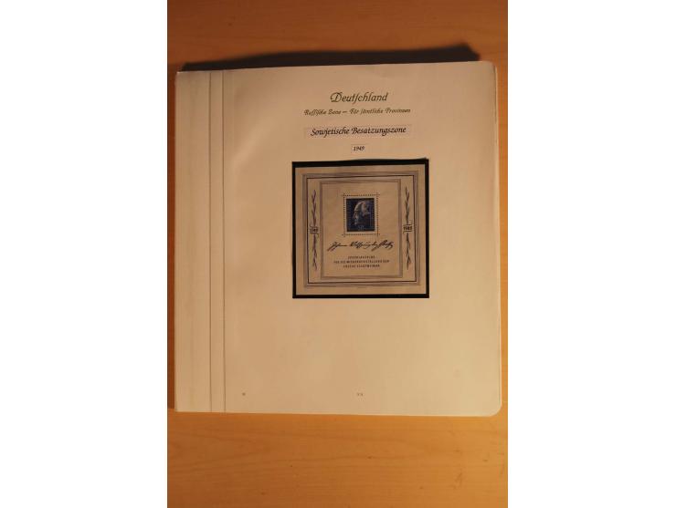 ALLEGEMEINE AUSGABE: 1948, ungebrauchte und postfrische Sammlung in den Hauptnummern komplett ab Mi.-Nr. 182, dazu etliche Be
