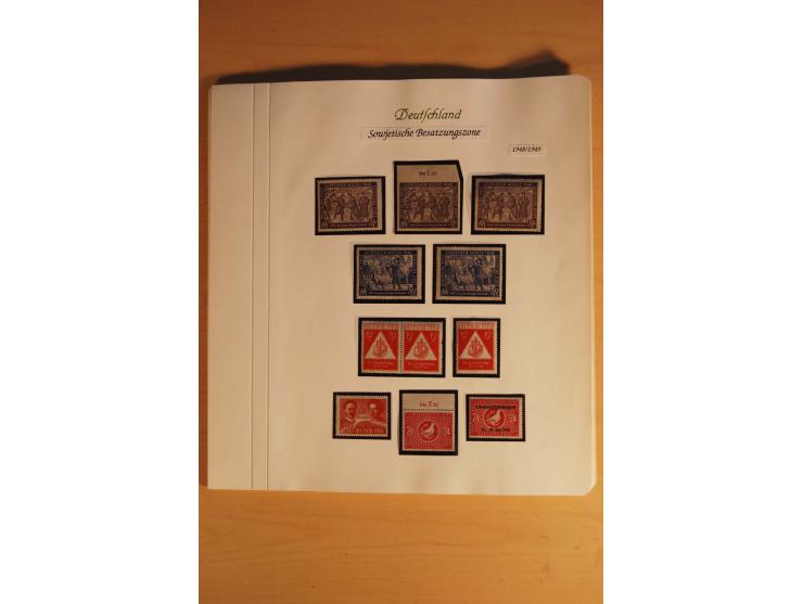ALLEGEMEINE AUSGABE: 1948, ungebrauchte und postfrische Sammlung in den Hauptnummern komplett ab Mi.-Nr. 182, dazu etliche Be