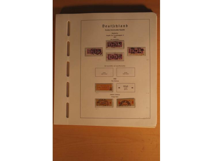 DIENSTMARKEN: 1954/65, postfrische, ungebrauchte und gestempelte Sammlung mit u.a. Mi.-Nr. D/A29-32, D/C16-30, 31-45, 46-60, 