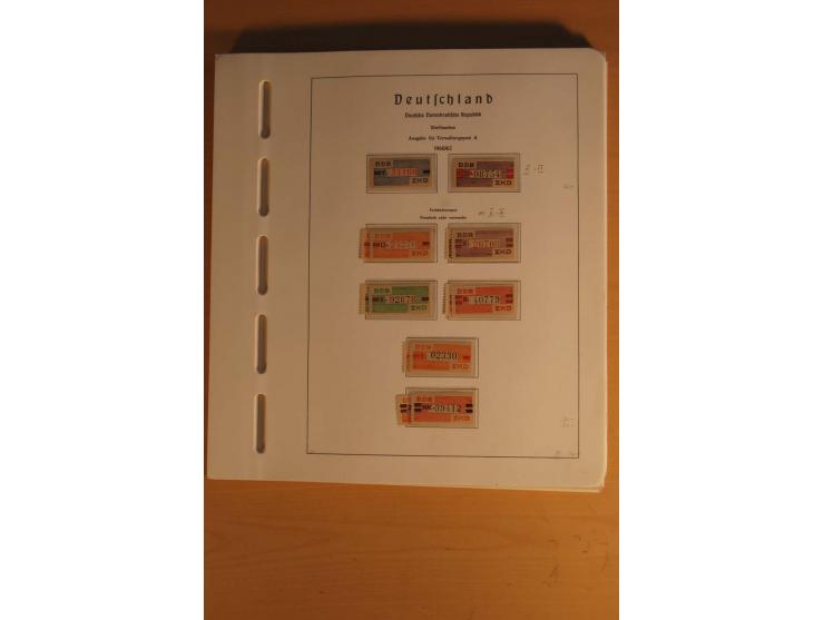 DIENSTMARKEN: 1954/65, postfrische, ungebrauchte und gestempelte Sammlung mit u.a. Mi.-Nr. D/A29-32, D/C16-30, 31-45, 46-60, 