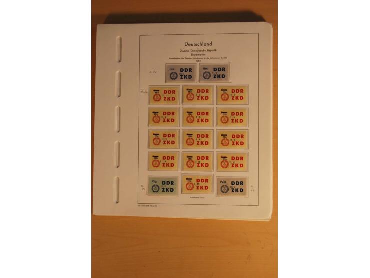 DIENSTMARKEN: 1954/65, postfrische, ungebrauchte und gestempelte Sammlung mit u.a. Mi.-Nr. D/A29-32, D/C16-30, 31-45, 46-60, 