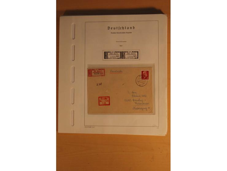 DIENSTMARKEN: 1954/65, postfrische, ungebrauchte und gestempelte Sammlung mit u.a. Mi.-Nr. D/A29-32, D/C16-30, 31-45, 46-60, 