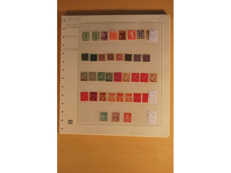 DIENSTMARKEN: 1954/65, postfrische, ungebrauchte und gestempelte Sammlung mit u.a. Mi.-Nr. D/A29-32, D/C16-30, 31-45, 46-60, 