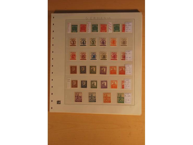 DIENSTMARKEN: 1954/65, postfrische, ungebrauchte und gestempelte Sammlung mit u.a. Mi.-Nr. D/A29-32, D/C16-30, 31-45, 46-60, 
