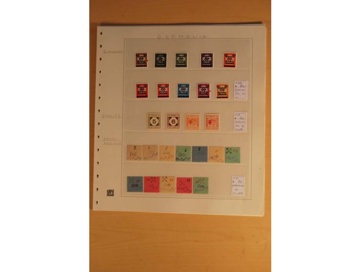 DIENSTMARKEN: 1954/65, postfrische, ungebrauchte und gestempelte Sammlung mit u.a. Mi.-Nr. D/A29-32, D/C16-30, 31-45, 46-60, 