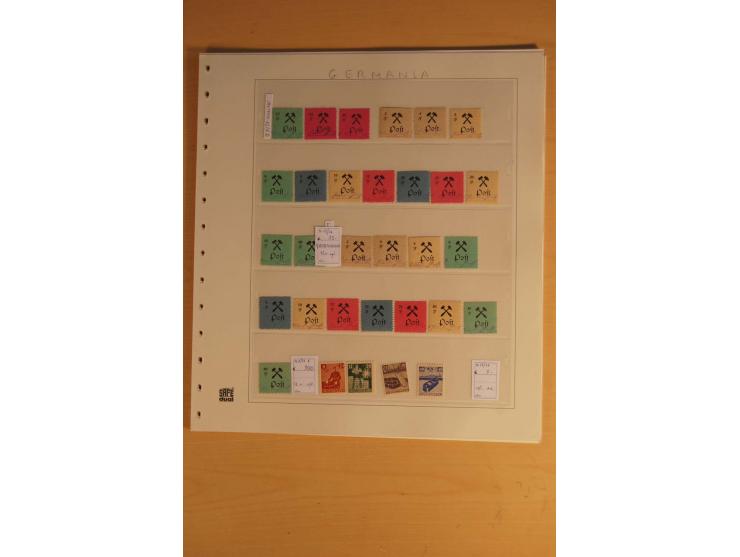 DIENSTMARKEN: 1954/65, postfrische, ungebrauchte und gestempelte Sammlung mit u.a. Mi.-Nr. D/A29-32, D/C16-30, 31-45, 46-60, 