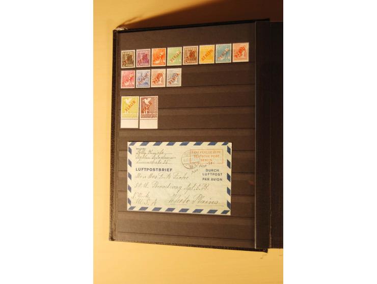 1948/82, kpl. postfrische Sammlung in guter Erhaltung, dabei Schwarz- und Rotaufdruck sowie Goethe, Währungsgeschädigte und B