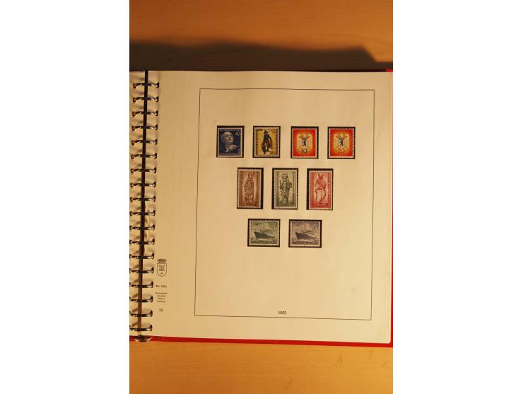 1948/90, postfrische Sammlung, bis auf wenige moderne kpl., anfangs wenige ungebraucht, dabei Besonderheiten wir Plattenfehle