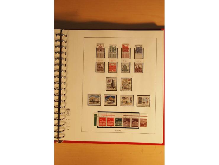 1948/90, postfrische Sammlung, bis auf wenige moderne kpl., anfangs wenige ungebraucht, dabei Besonderheiten wir Plattenfehle