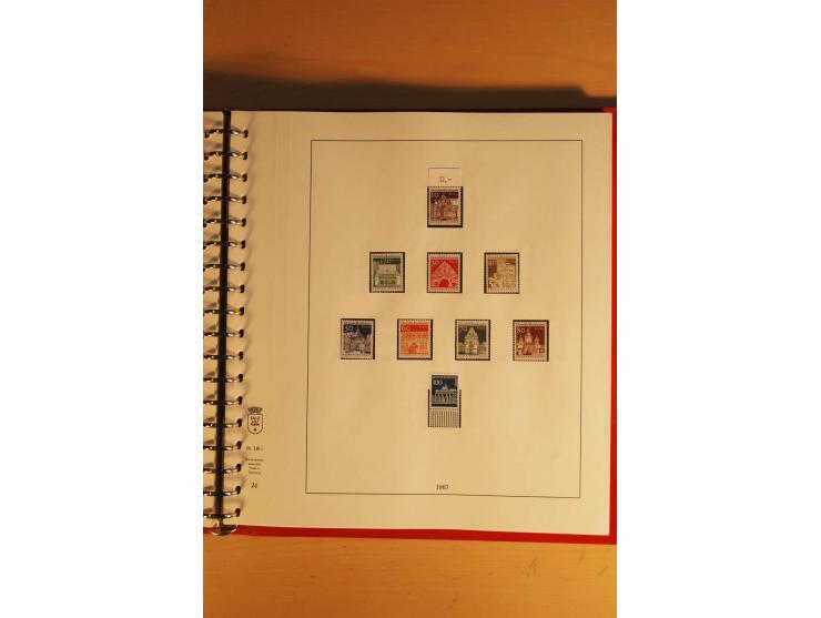 1948/90, postfrische Sammlung, bis auf wenige moderne kpl., anfangs wenige ungebraucht, dabei Besonderheiten wir Plattenfehle