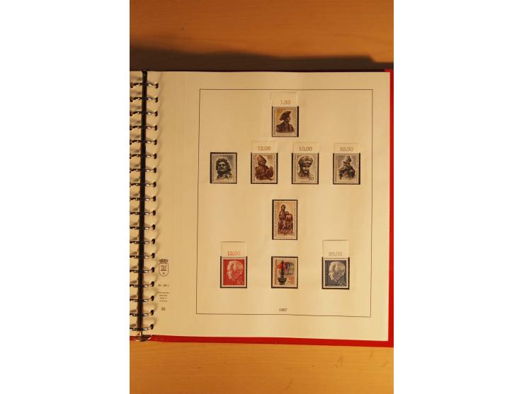 1948/90, postfrische Sammlung, bis auf wenige moderne kpl., anfangs wenige ungebraucht, dabei Besonderheiten wir Plattenfehle