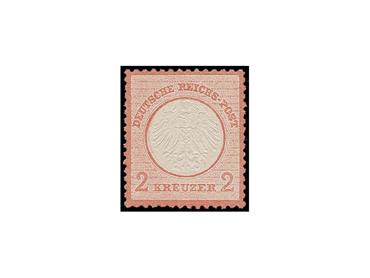 2 Kr. ziegelrot, farbfrisch, sehr gut geprägt,  üblich gezähnt und zentriert, postfrisch, unsigniert, Kabinett, Fotoattest Kr