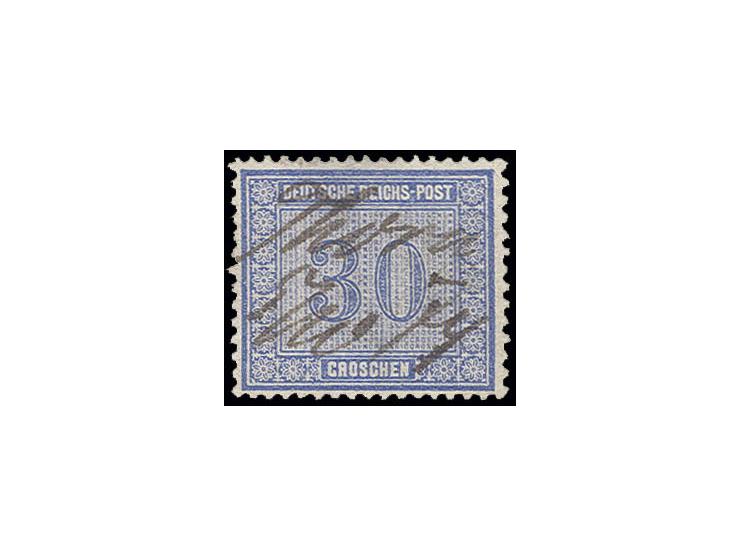 30 Gr. graublau mit handschriftlicher Entwertung "Thorn 5/10 74", Pracht, Fotoattest Sommer BPP (Mi. 750,-)