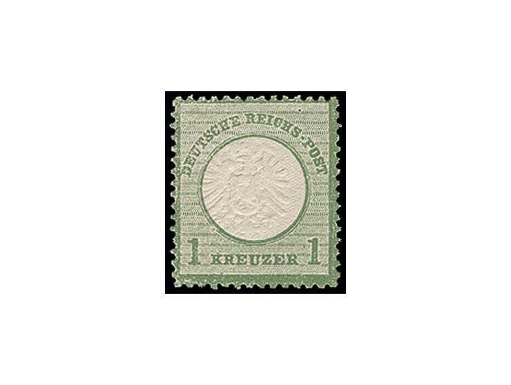 1 Kr. dunkelolivgrün, postfrisch, sehr gut geprägt und farbfrisch, Kabinett, Fotoattest Brugger BPP (Mi. 1.600,-)