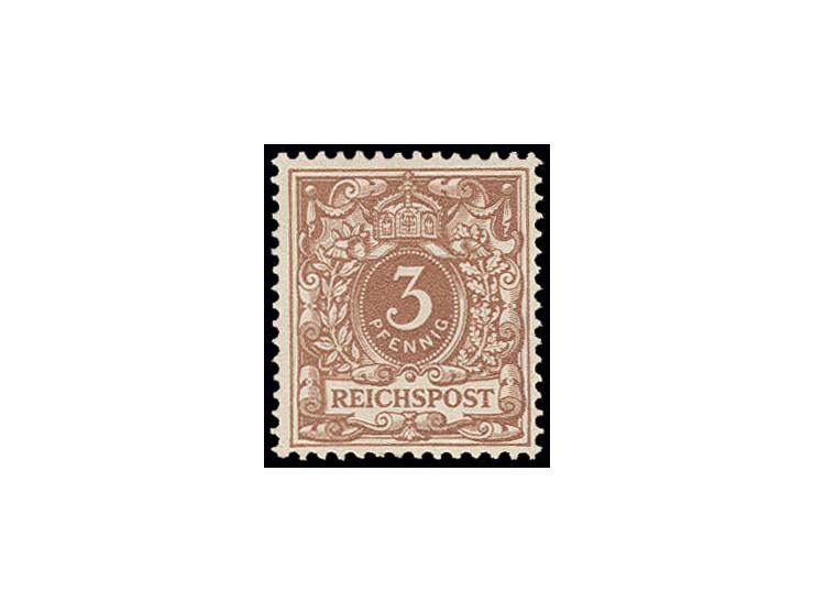 3 Pfg. rötlichocker, postfrisch, Kabinett, Fotobefund Wiegand BPP (Mi. 500,-)