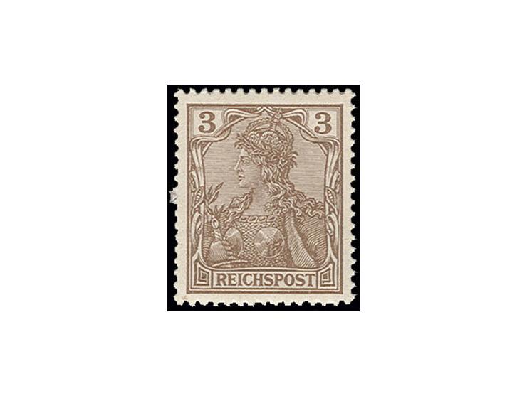 3 Pfg. dunkelorangebraun, postfrisch, Pracht, sign. Jäschke BPP (Mi. 440,-)