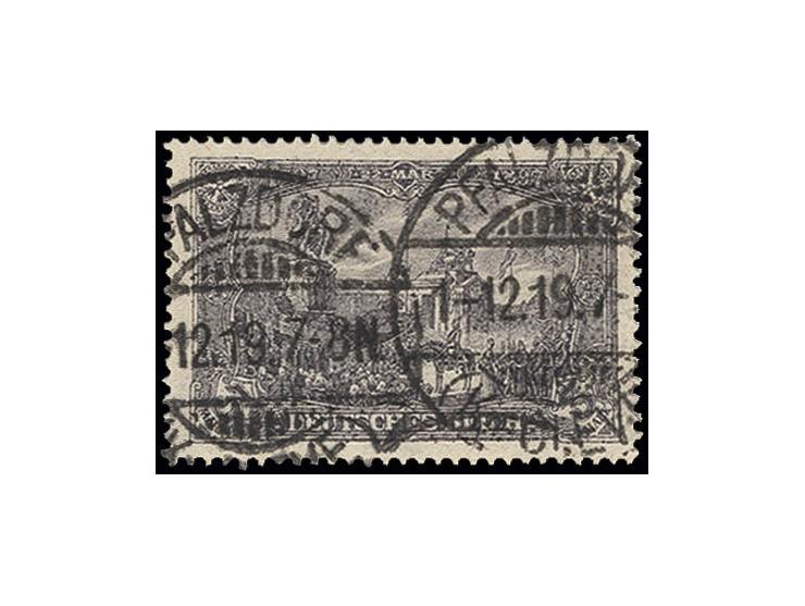Zähnung A: 3 M., sauber gestempelt "PFALZDORF 1.12.19", Kabinett, sign. Jäschke BPP (Mi. 650,-)
