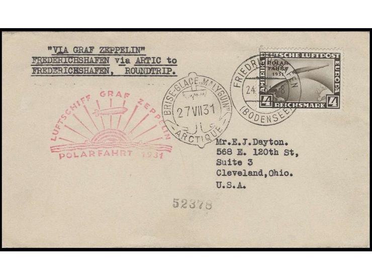 4 M. auf Brief bis Malygin mit vorderseitigem Ankunftsstempel, Kabinett (Mi. 1.100,-)