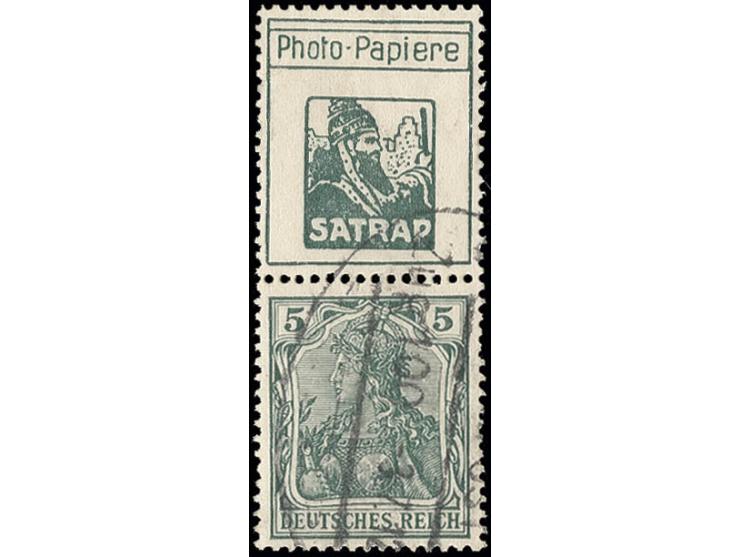 "Satrap"+5 Pfg., sauber gestempelt, Kabinett (Mi. 1.000,-)