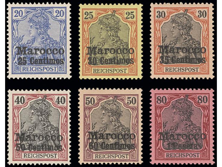 20 Cts.-1 Pes., sauber ungebraucht, bzw. 50 Cts. postfrisch, Kabinett, sign. Bothe BPP