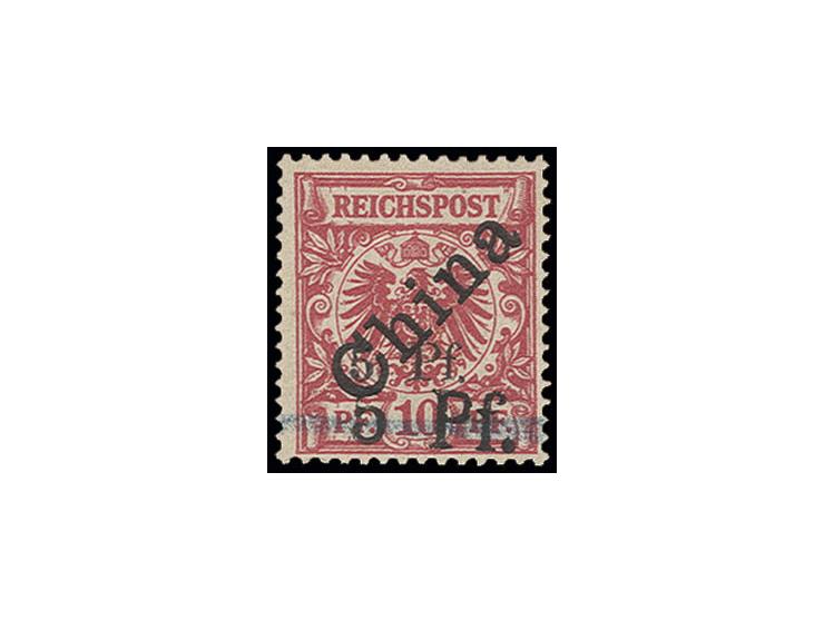5 Pf. auf 10 Pfg. mit zusätzlichem Handstempelaufdruck "5 Pf." in größerer Type, ungebraucht, Kabinett, u.a. sign. Bothe mit 