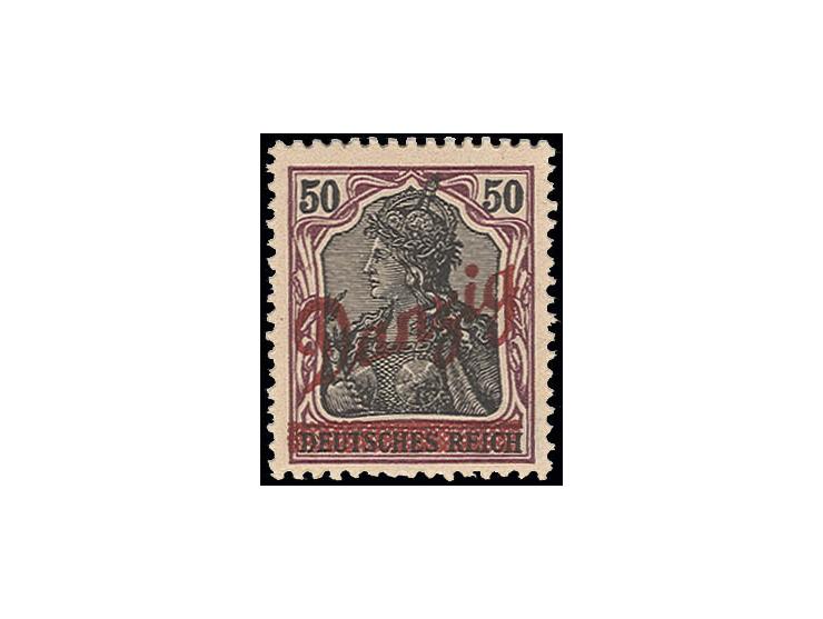 50 Pfg., postfrisch, minimaler Fingerabdruck, Kabinett, Fotoattest Gruber BPP
