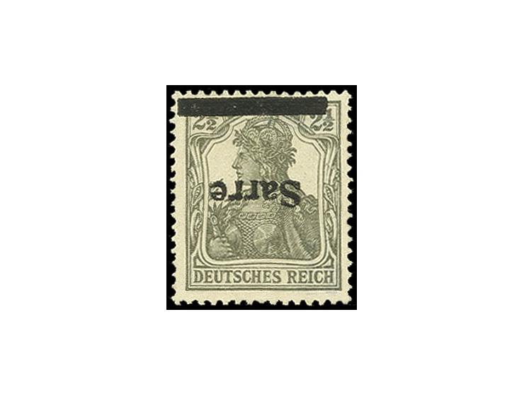 2½ Pfg. mit kopfstehendem Aufdruck, ungebraucht, Pracht, sign. Dr. Dub und Böcking sowie Fotobefund Ney BPP (Mi. 450,-)