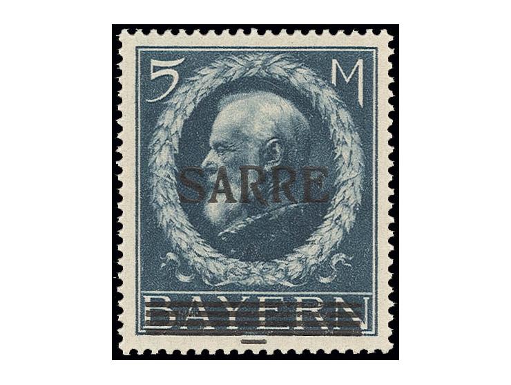  5 M., mit Aufdruckfehler "fetter Kontrollstrich", postfrisch, unsigniert, Kabinett, Fotoattest Braun BPP