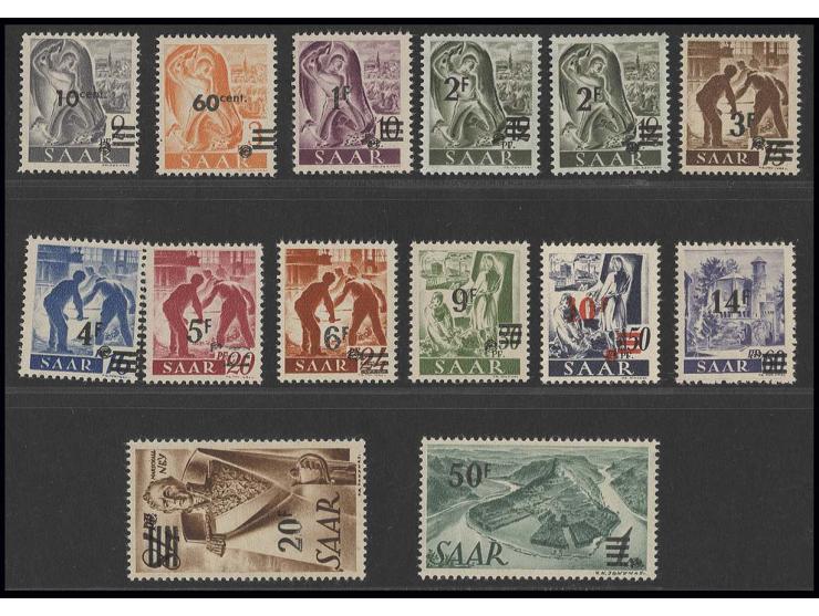  Urdruck 10 C.-50 Fr. kpl., postfrisch, unsigniert, Fotoattest Ney BPP