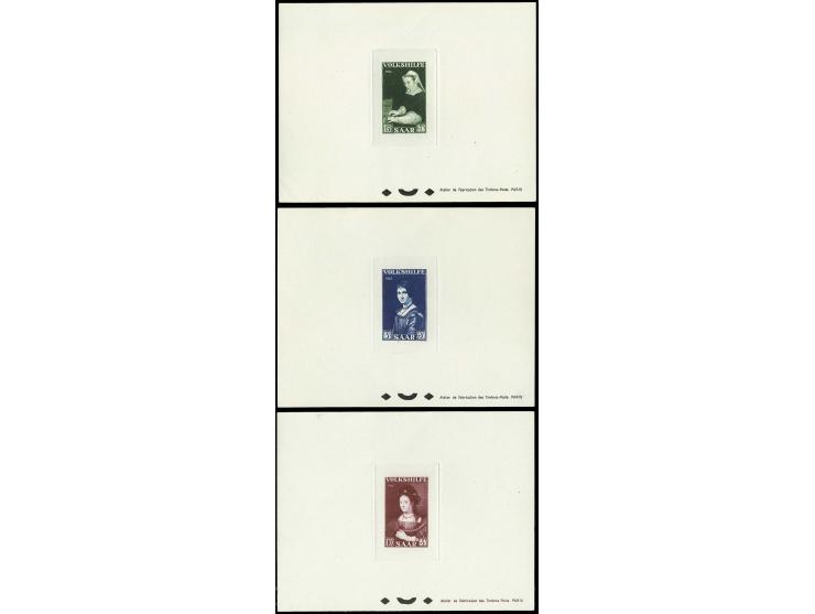 Volkshilfe 5-15 Fr. kpl. als Ministerblocks auf Kartonpapier, ohne Gummi wie verausgabt