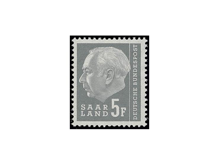 Heuss II 5 Fr., Probedruck in grau, ungummiert, sign. Hoffmann BPP