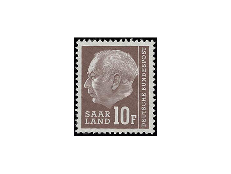 10 Fr., Probedruck in braun, ungummiert, sign. Hoffmann BPP