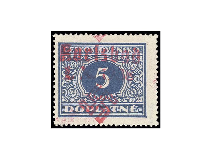  5 Kc. schwarzopalgrün, mit Stempel "KARLSBAD 1 -4.X.38 -14" auf kleinem Briefstück, Kabinett, sign. Dr. Hörr und Fotoattest 