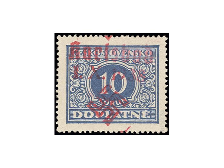 10 Kc. dunkelkobalt, postfrisch, Kabinett, sign. Mahr BPP sowie Fotoattest Brunel