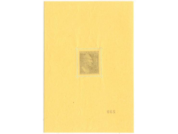 1943, Heydrich-Block mit paginierter Nr. "239", postfrisch in einwandfreier Erhaltung (geringfügige Knitter sind für diese Au