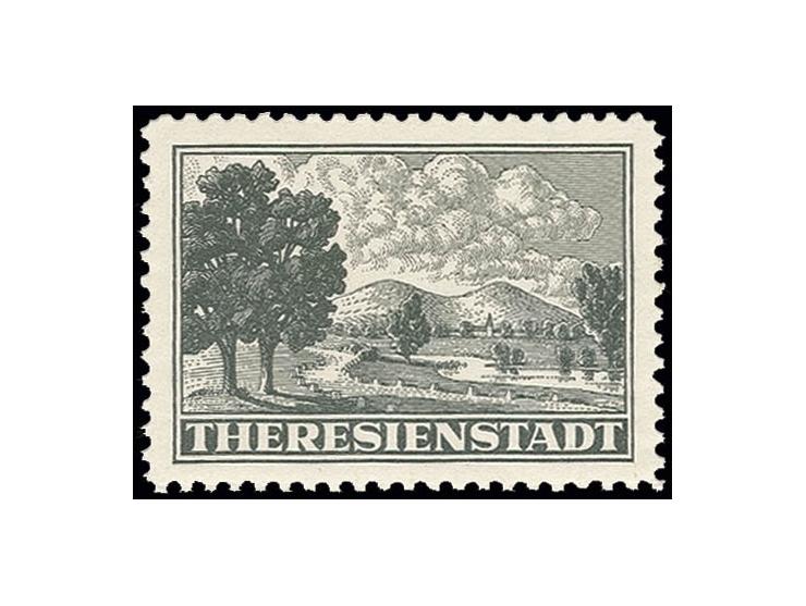THERESIENSTADT: 1943, Zulassungsmarke, postfrisch, Fotobefund Pfeiffer BPP (Mi. 450,-)