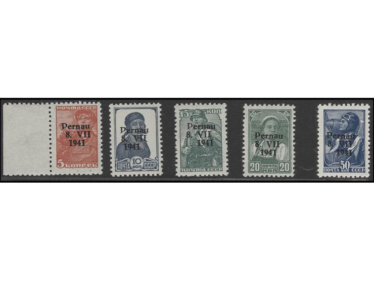 1941, Type I: 5-30 K., postfrisch, Kabinett, sign. Krischke BPP